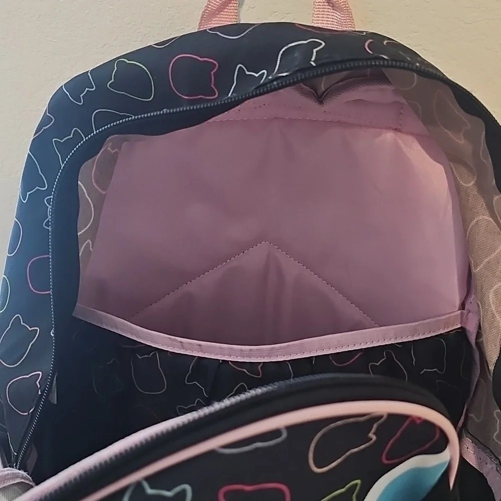 Squishmallows Black and Multicolor Backpack